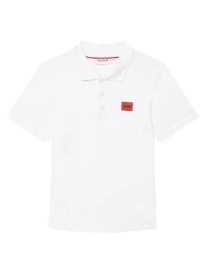 HUGO Polo G01186 S Biały Regular Fit