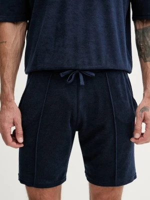 HUGO polo męskie z bawełną TERRANCE POLO SHIRT granatowy
