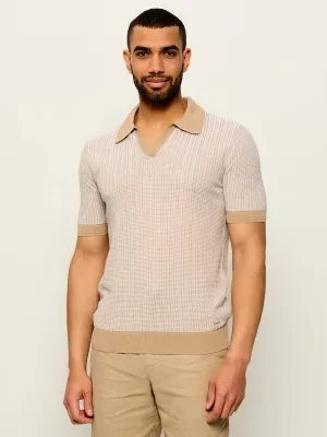 HUGO Polo Seeroy | Regular Fit | z dodatkiem lnu