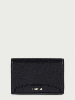 HUGO portfel damski z imitacji skóry Lucya_SM Wallet czarny