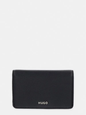 HUGO portfel damski z imitacji skóry Orin 2.0 SM Wallet czarny