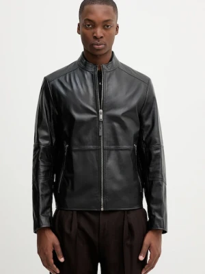 HUGO ramoneska skórzana Lokis-3 kolor czarny przejściowa 50540984