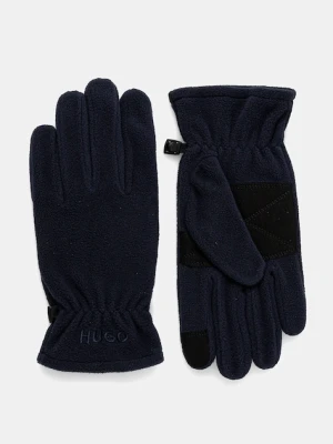 HUGO rękawiczki męskie kolor granatowy 50548737