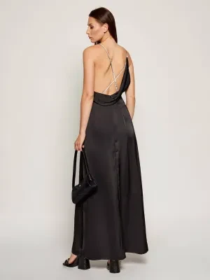 HUGO Satynowa sukienka Kebera-1