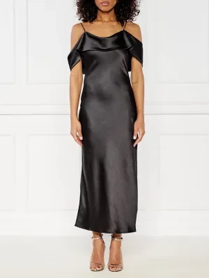 HUGO Satynowa sukienka Kendala