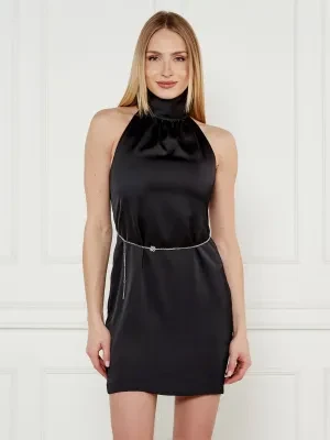 HUGO Satynowa sukienka Kinema-1