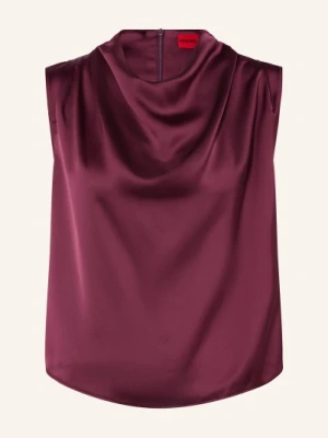Hugo Satynowy Top Casmini rot