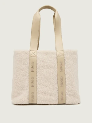 HUGO Shopperka Becky SH | shearling beżowy
