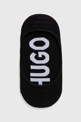 HUGO skarpetki 2-pack damskie kolor czarny 50516398