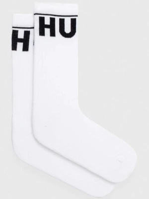 HUGO skarpetki 2-pack męskie kolor biały 50510647