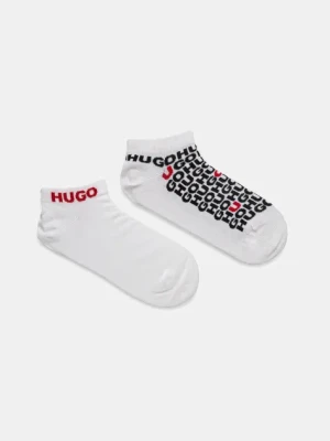 HUGO skarpetki 2-pack męskie kolor biały 50520998