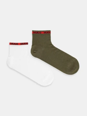 HUGO skarpetki 2-pack męskie kolor czerwony 50516390