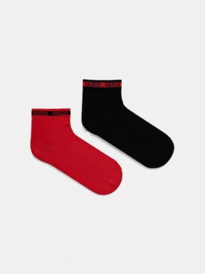 HUGO skarpetki 2-pack męskie kolor czerwony 50516390