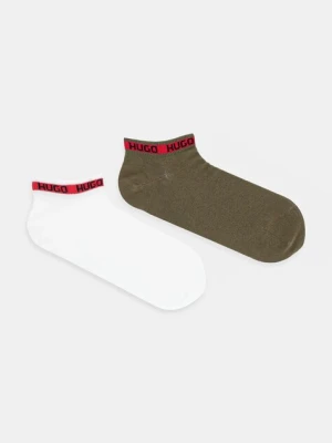 HUGO skarpetki 2-pack męskie kolor zielony 50516394