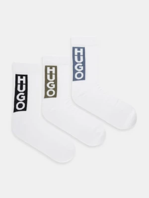 HUGO skarpetki 3-pack 3P QS BACK LABEL CC