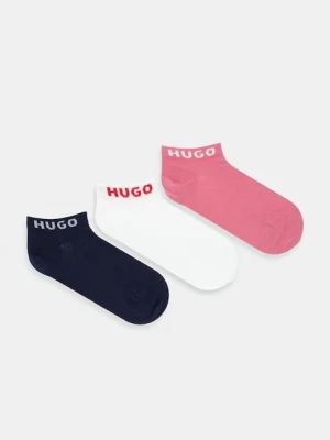 HUGO skarpetki 3-pack damskie kolor multicolor 50516407