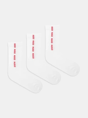 HUGO skarpetki 3-pack kolor biały 50543076