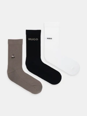 HUGO skarpetki 3-pack kolor biały 50546351