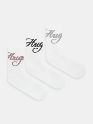 HUGO skarpetki 3-pack kolor biały 50546384
