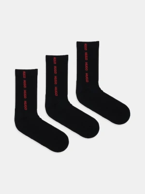 HUGO skarpetki 3-pack kolor czarny 50543076