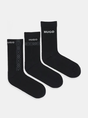 HUGO skarpetki 3-pack kolor czarny 50546345