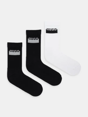 HUGO skarpetki 3-pack kolor czarny 50546354