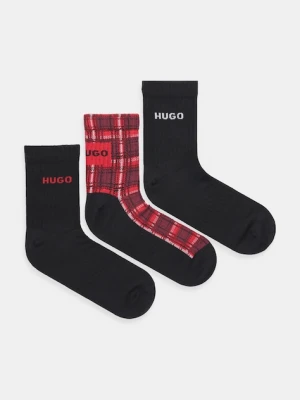 HUGO skarpetki 3-pack kolor czarny 50546682