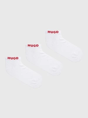 HUGO skarpetki 3-pack męskie kolor biały 50480217