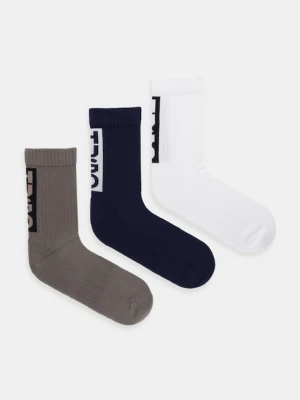 HUGO skarpetki 3-pack męskie kolor biały 50521068