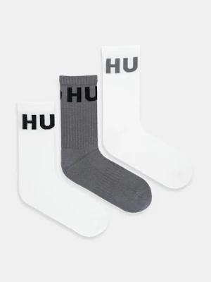 HUGO skarpetki 3-pack męskie kolor biały 50531517