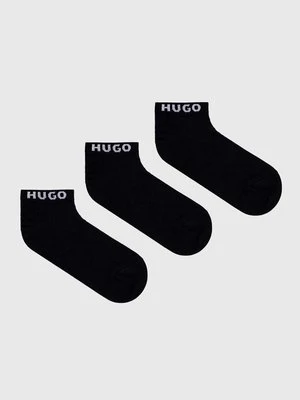 HUGO skarpetki 3-pack męskie kolor czarny 50480217