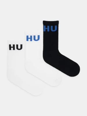 HUGO skarpetki 3-pack męskie kolor czarny 50531517