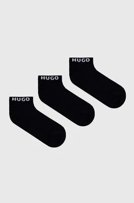 HUGO skarpetki 3-pack męskie kolor czarny 50480217