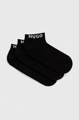 HUGO skarpetki 3-pack męskie kolor czarny 50516405