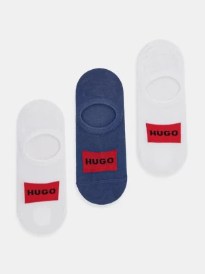 HUGO skarpetki 3-pack męskie kolor niebieski