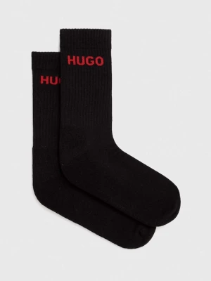 HUGO skarpety męskie z bawełną 6P QS RIB LOGO CC 6-pack