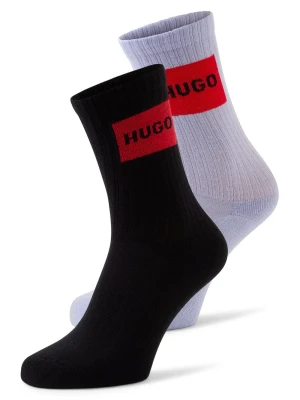 HUGO Skarpety w 2-paku Kobiety lila|czarny jednolity,