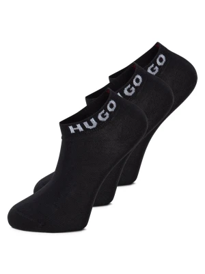 HUGO Skarpety w 3-paku Mężczyźni czarny jednolity,