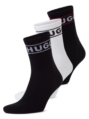 HUGO Skarpety w 3-paku - QSRIB Sporty Kobiety czarny | biały