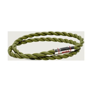 HUGO Skórzana bransoleta E-DOUBLEBRAID4-BRA