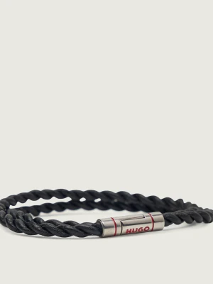 HUGO Skórzana bransoleta E-DOUBLEBRAID4-BRA