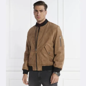 HUGO Skórzana kurtka bomber Leato | Regular Fit