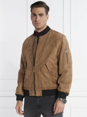 HUGO Skórzana kurtka bomber Leato | Regular Fit