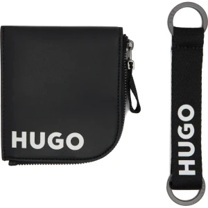 HUGO Skórzana portmonetka i brelok GBHM_Coin c K hold