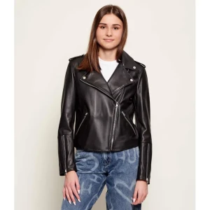 HUGO Skórzana ramoneska Lujana | Regular Fit