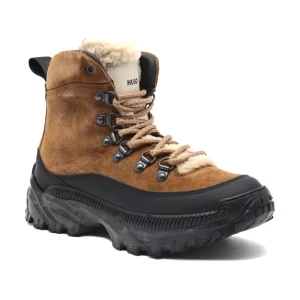 HUGO Skórzane buty trekkingowe Jace FurLaceUpB-Smix