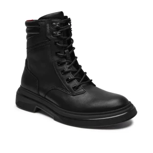 HUGO Skórzane buty wysokie Rikky_halb_nael_N