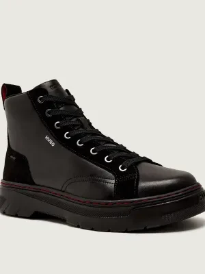 Zdjęcie produktu HUGO Skórzane buty wysokie Urian_hito_ltsd