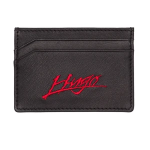 HUGO Skórzane etui na karty Handwritten