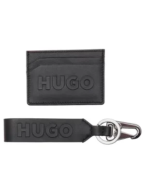 HUGO Skórzane etui na karty hold case